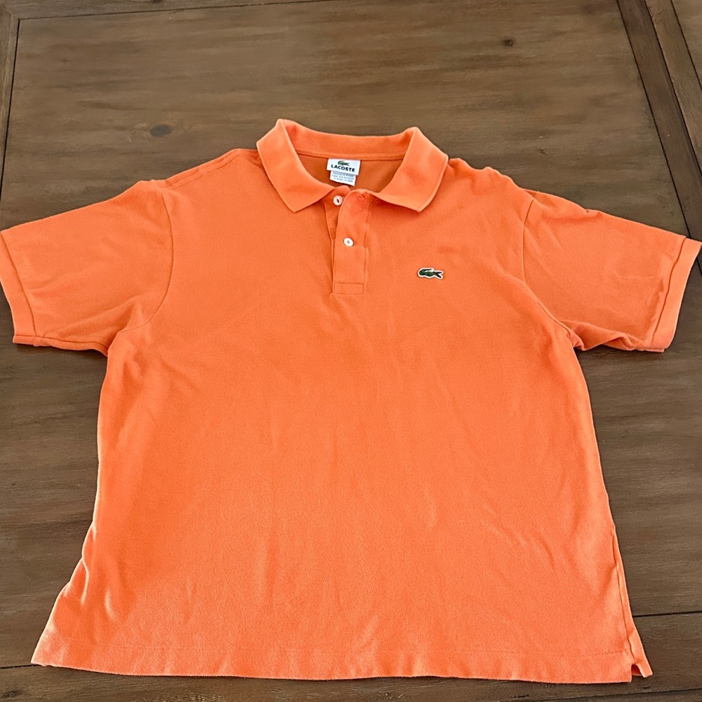 Lacoste Men's Polo Shirt in Bright Orange